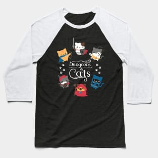 Dungeons & Cats Baseball T-Shirt